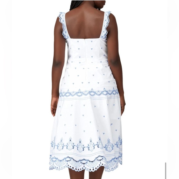 Jonathan Simkhai Eyelet Embroidered Bustier Midi Dress - Picture 8 of 15